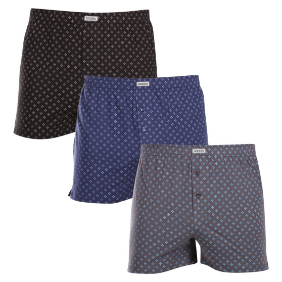 3PACK Herenboxershort Andrie veelkleurig (PS 5804)