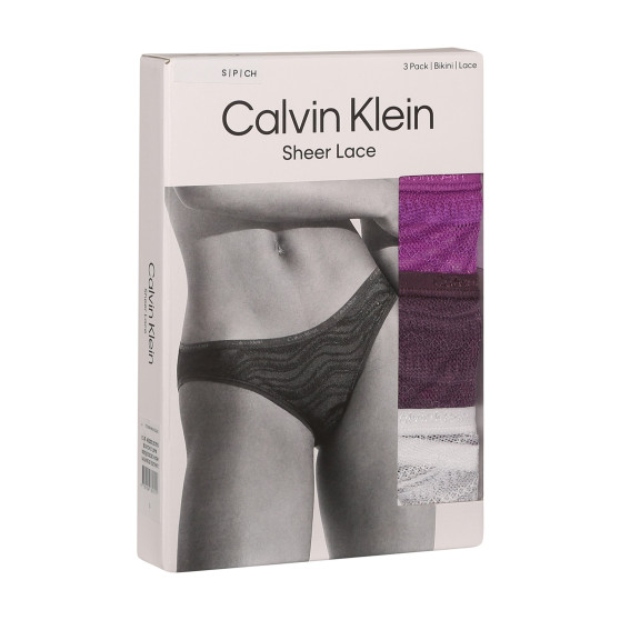 3PACK Dames slip Calvin Klein veelkleurig (QD5203E-NOW)