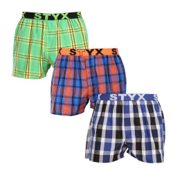 3PACK Herenboxershort Styx sport elastisch meerkleurig (3B100619)