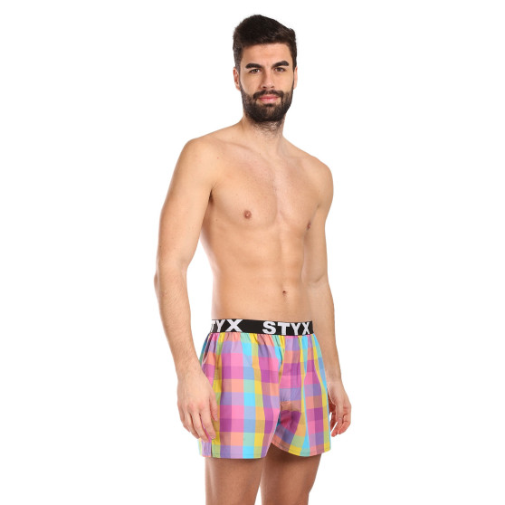 3PACK Herenboxershort Styx sport elastisch meerkleurig (3B102830)