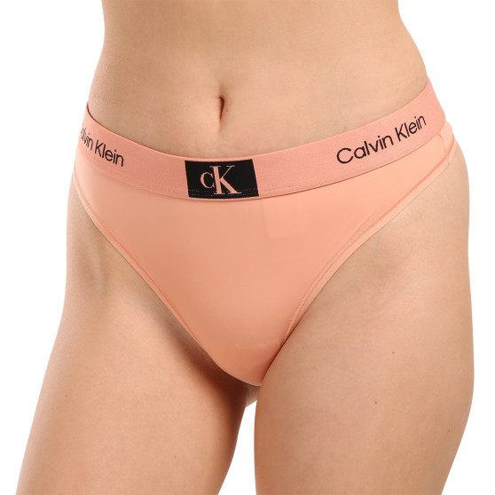 Dames string Calvin Klein roze (QF7248E-LN3)