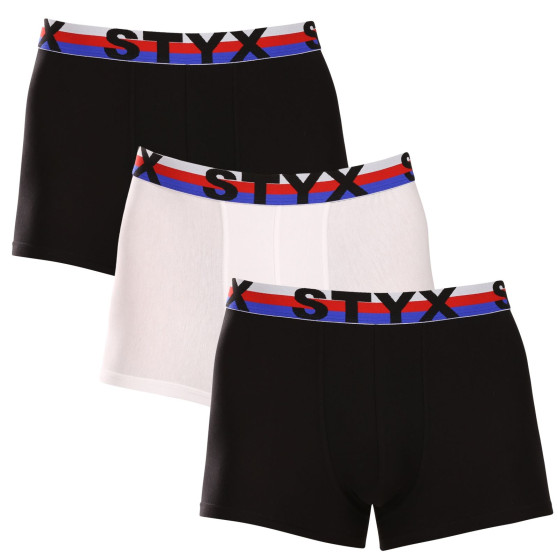 3PACK herenboxershort Styx sport elastisch meerkleurig driekleurig (3G19001)