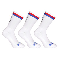 3PACK sokken Styx hoog wit driekleur (3HV10111)