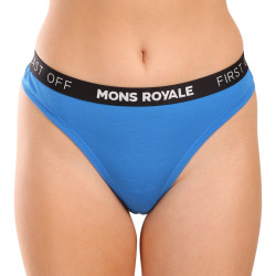Dames String Mons Royale merino blauw (100311-1015-713)