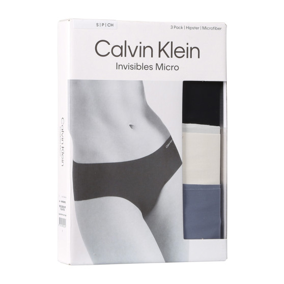 3PACK Dames slip Calvin Klein naadloos multicolour (QD3559E-NP0)