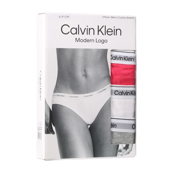 3PACK Dames slip Calvin Klein veelkleurig (QD5207E-NP4)