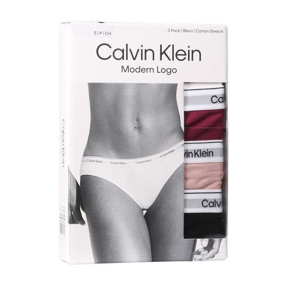 3PACK Dames slip Calvin Klein veelkleurig (QD5207E-NP6)