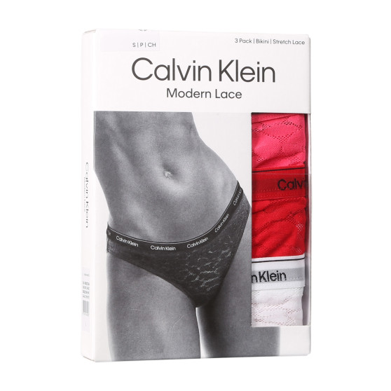 3PACK Dames slip Calvin Klein veelkleurig (QD5069E-NPC)