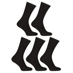 5PACK sokken Nedeto hoog bamboe zwart (5PBV01)