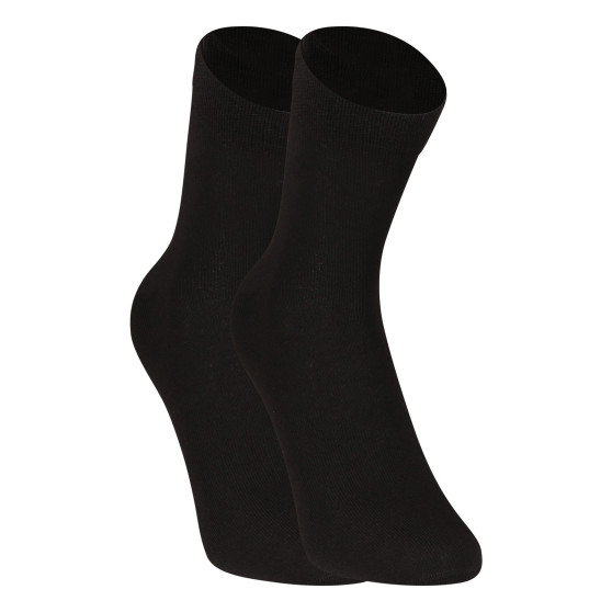 5PACK sokken Nedeto enkelsokken bamboe zwart (5PBK01)