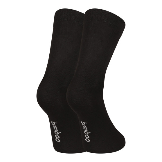 5PACK sokken Nedeto enkelsokken bamboe zwart (5PBK01)
