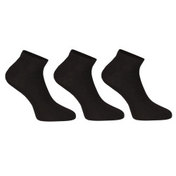 3PACK sokken Nedeto laag bamboe zwart (3PBN01)