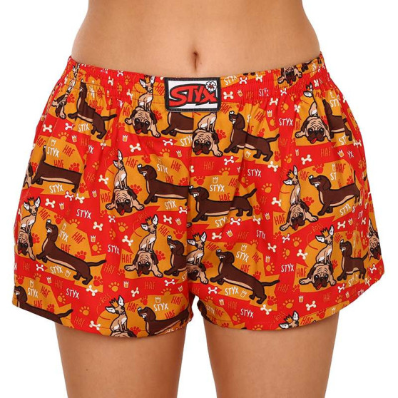 3PACK Damesboxershorts Styx art classic rubber veelkleurig (3K14744)