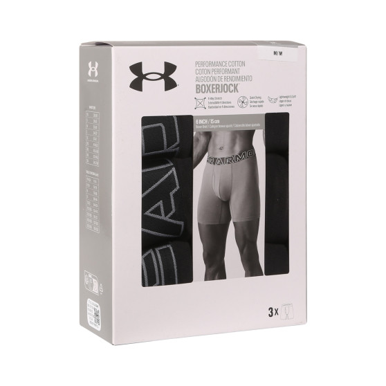 3PACK herenboxershort Under Armour zwart (1383889 001)