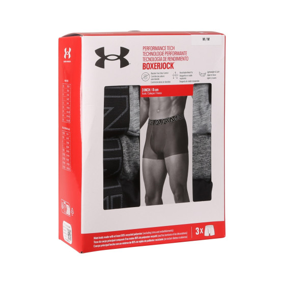 3PACK herenboxershort Under Armour veelkleurig (1383882 035)