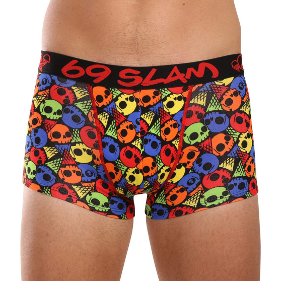 69SLAM Herenboxershort hippe bamboe SKULL CONE (MHBSKC-BB)