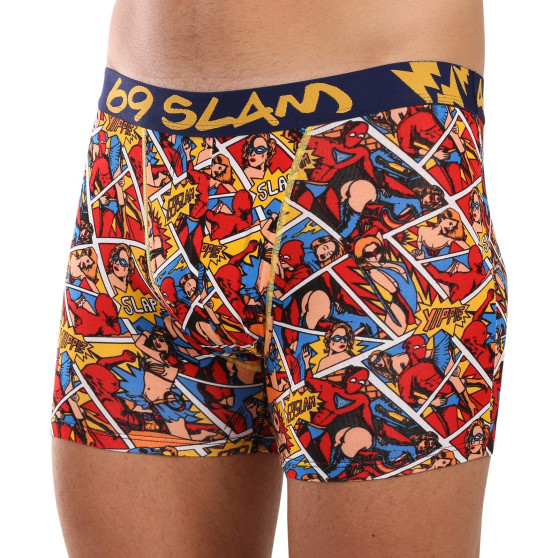 69SLAM Herenboxershorts pasvorm bamboe PERVERT HERO (MPBPVO-BB)