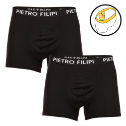 2PACK Pietro Filipi herenboxershort ballenhouder zwart (2BCL002)