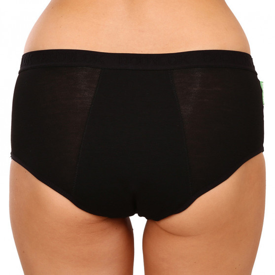 Bodylok Menstruatieslip Bamboe Hi-Waist Zwart Medium Menstruatie (BD22044)