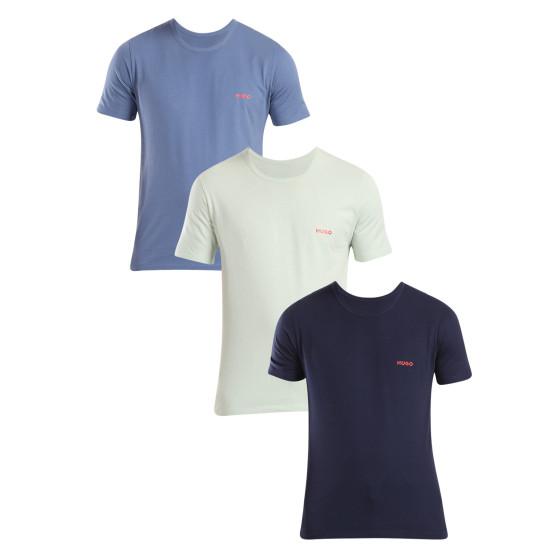 3PACK heren t-shirt HUGO veelkleurig (50480088 983)