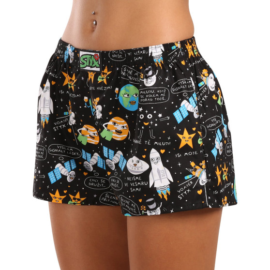 Styx Damesshort art klassiek rubber universum (K1758)