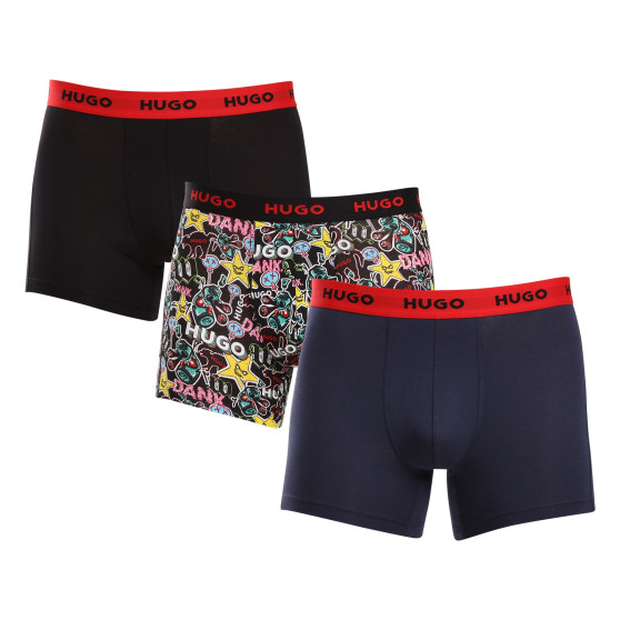 3PACK herenboxershort HUGO veelkleurig (50517887 979)