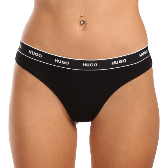 3PACK dames string HUGO veelkleurig (50480150 981)