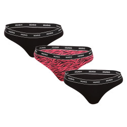 3PACK dames string HUGO veelkleurig (50480150 981)