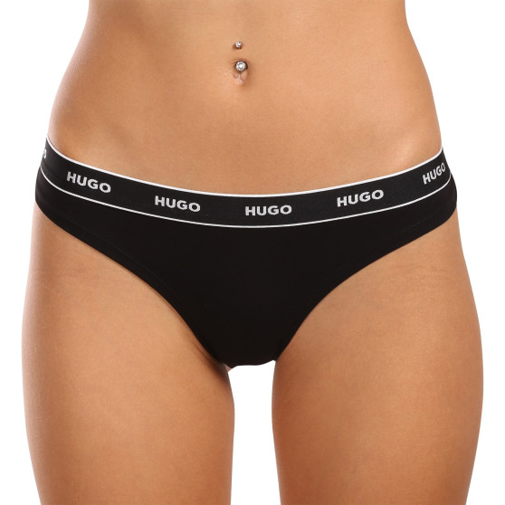 3PACK dames string HUGO veelkleurig (50480150 981)