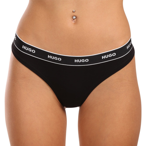 3PACK dames string HUGO veelkleurig (50480150 981)