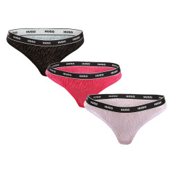 3PACK dames string HUGO veelkleurig (50480150 981)