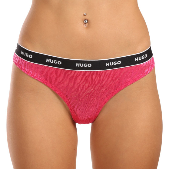 3PACK dames string HUGO veelkleurig (50480150 981)