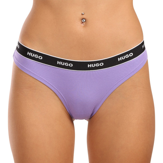 3PACK dames string HUGO veelkleurig (50480150 962)