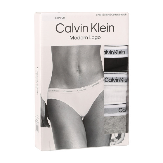 3PACK Dames slip Calvin Klein veelkleurig (QD5207E-MPI)