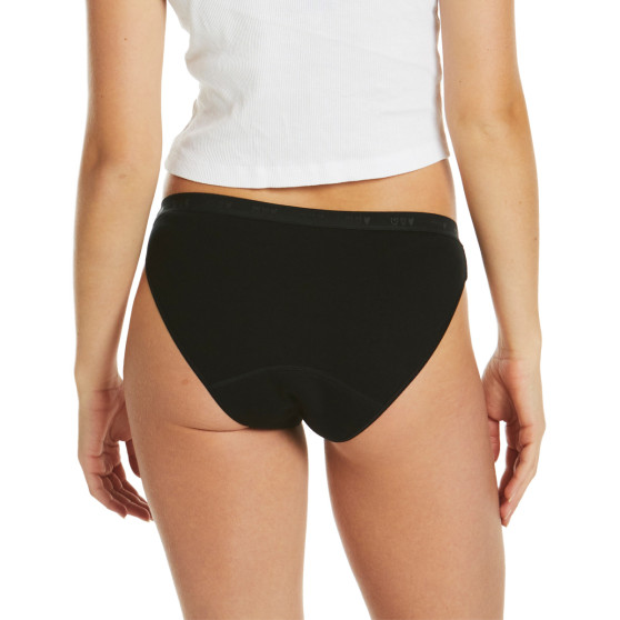 Menstruační kalhotky pro dívky Love Luna Bikini Sporty Black (LOVE050SB)