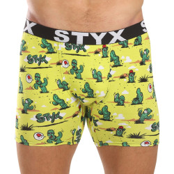 Styx Heren boxershorts lange kunst sport rubber cactus (UN1351)