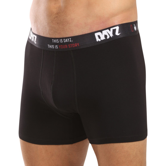 3PACK herenboxershort DAYZ zwart (DZ001)