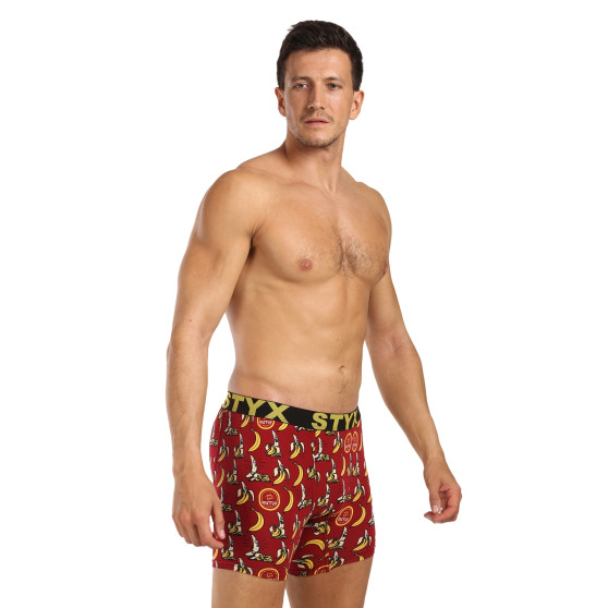 Styx Heren boxershorts lange kunst sport rubberen bananen (UN1359)