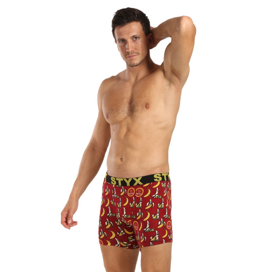 Styx Heren boxershorts lange kunst sport rubberen bananen (UN1359)