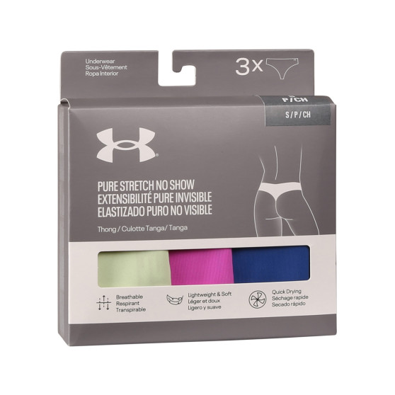 3PACK dames string Under Armour veelkleurig (1383893 383)