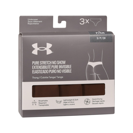 3PACK dames string Under Armour veelkleurig (1383893 543)