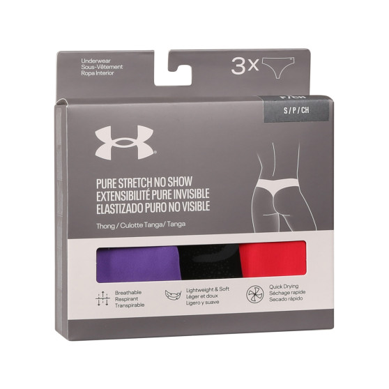 3PACK dames string Under Armour veelkleurig (1383894 014)