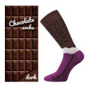 Lonka Damessokken hoog multicolour (Chocolate-dark)