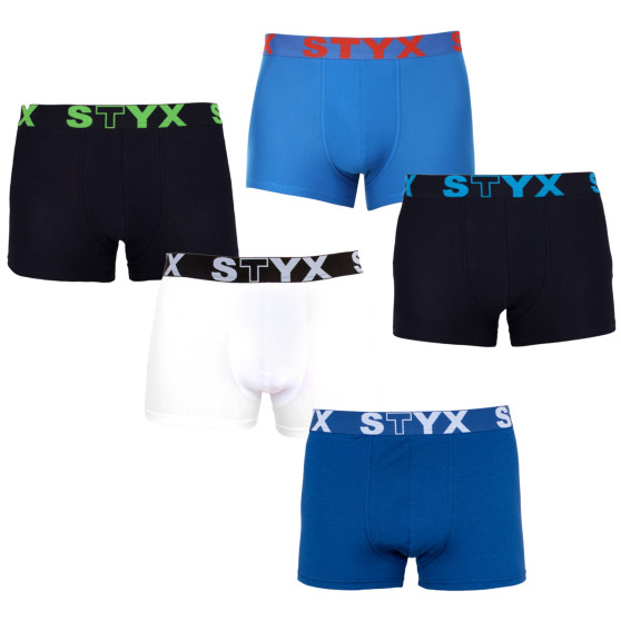 5PACK herenboxershort Styx sport elastisch oversized zwart (5R960)