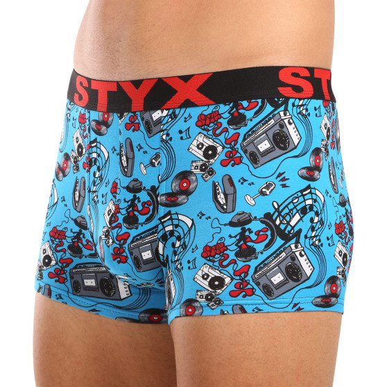 Styx Heren boxershorts kunst sport rubber muziek (G1558)