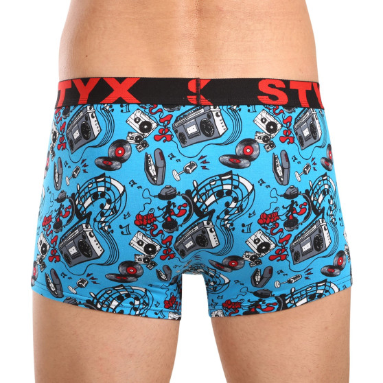 Styx Heren boxershorts kunst sport rubber muziek (G1558)